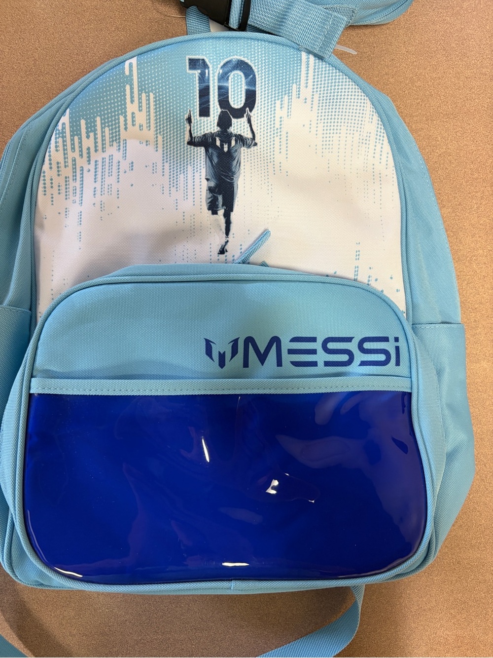 MESSI Light Blue & Dark Blue Kids Backpack